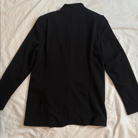 Muse Professional Shawl Collar Hip Length Long Sleeve Blazer Black R13 - Picture 6 of 14
